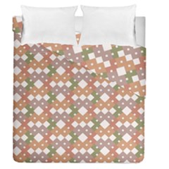 Squares And Diamonds Duvet Cover Double Side (queen Size) by tmsartbazaar