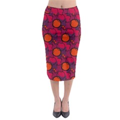 Abstract Camo Midi Pencil Skirt by tmsartbazaar