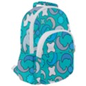 Cloudy Blue Moon Rounded Multi Pocket Backpack View2