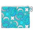 Cloudy Blue Moon Canvas Cosmetic Bag (XXL) View2