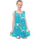 Cloudy Blue Moon Kids  Cross Back Dress View1