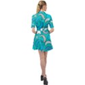 Cloudy Blue Moon Belted Shirt Dress View2