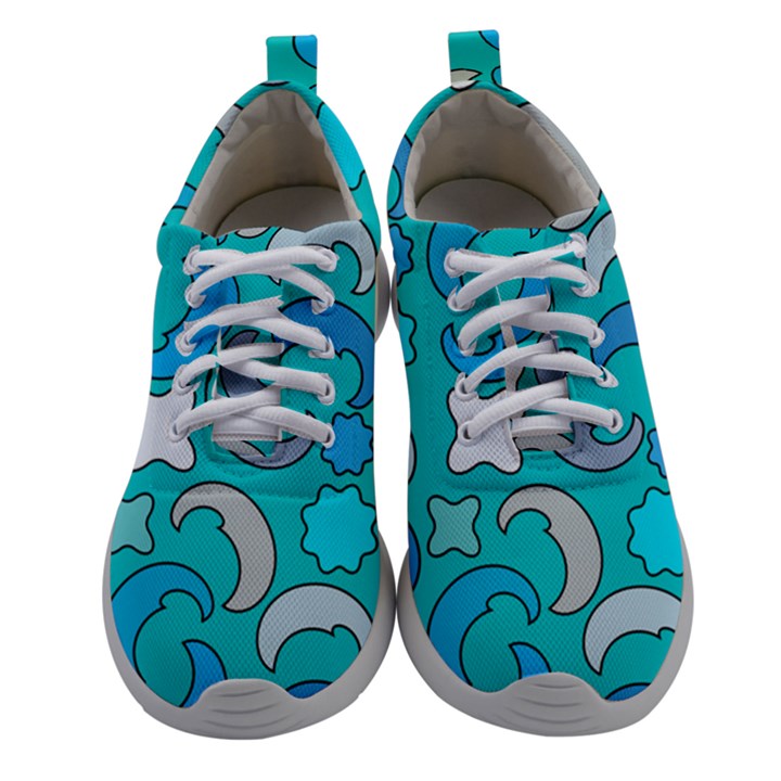 Cloudy Blue Moon Athletic Shoes