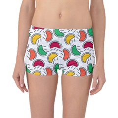 Geometric Fruity Boyleg Bikini Bottoms by tmsartbazaar