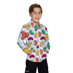 Geometric Fruity Kids  Windbreaker by tmsartbazaar