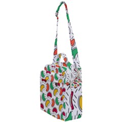 Geometric Fruity Crossbody Day Bag by tmsartbazaar