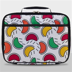 Geometric Fruity Full Print Lunch Bag by tmsartbazaar