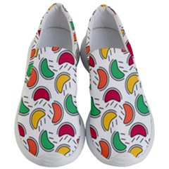 Geometric Fruity Women s Lightweight Slip Ons by tmsartbazaar