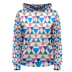 Multicolor Triangle Women s Pullover Hoodie by tmsartbazaar