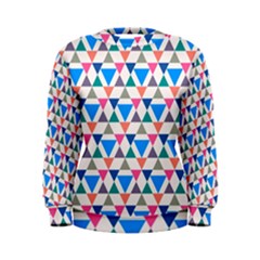 Multicolor Triangle Women s Sweatshirt by tmsartbazaar