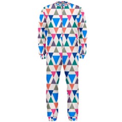 Multicolor Triangle Onepiece Jumpsuit (men)  by tmsartbazaar