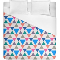 Multicolor Triangle Duvet Cover (king Size) by tmsartbazaar