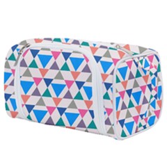 Multicolor Triangle Toiletries Pouch by tmsartbazaar