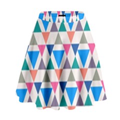 Multicolor Triangle High Waist Skirt by tmsartbazaar