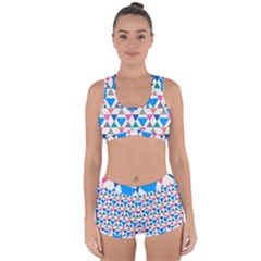 Multicolor Triangle Racerback Boyleg Bikini Set by tmsartbazaar