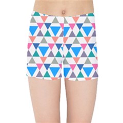 Multicolor Triangle Kids  Sports Shorts by tmsartbazaar