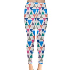 Multicolor Triangle Inside Out Leggings by tmsartbazaar