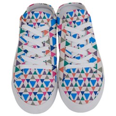 Multicolor Triangle Half Slippers by tmsartbazaar