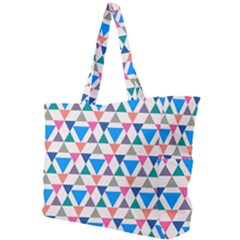 Multicolor Triangle Simple Shoulder Bag by tmsartbazaar