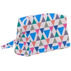 Multicolor Triangle Wristlet Pouch Bag (large) by tmsartbazaar