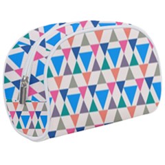 Multicolor Triangle Makeup Case (medium)