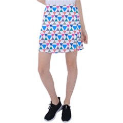 Multicolor Triangle Tennis Skirt by tmsartbazaar