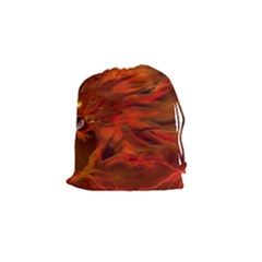 Fire Lion Flame Light Mystical Drawstring Pouch (small)