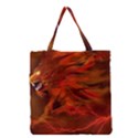 Fire Lion Flame Light Mystical Grocery Tote Bag View1