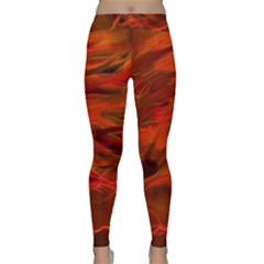 Fire Lion Flame Light Mystical Classic Yoga Leggings