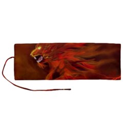 Fire Lion Flame Light Mystical Roll Up Canvas Pencil Holder (m) by HermanTelo