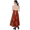 Fire Lion Flame Light Mystical Tie Back Maxi Dress View2