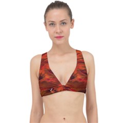 Fire Lion Flame Light Mystical Classic Banded Bikini Top