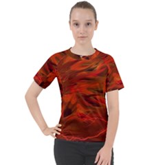 Fire Lion Flame Light Mystical Women s Sport Raglan Tee