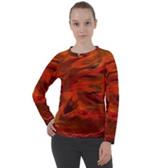 Fire Lion Flame Light Mystical Women s Long Sleeve Raglan Tee