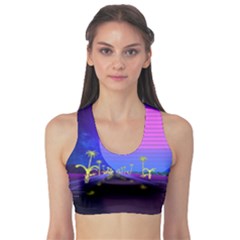 Blue Club Sports Bra by Mariart