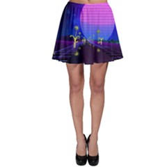 Blue Club Skater Skirt by Mariart