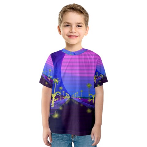 Blue Club Kids  Sport Mesh Tee by Mariart