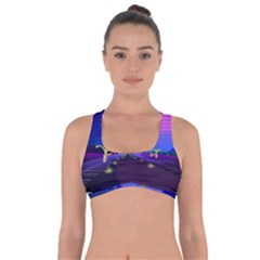 Blue Club Got No Strings Sports Bra by Mariart