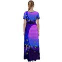 Blue Club High Waist Short Sleeve Maxi Dress View2