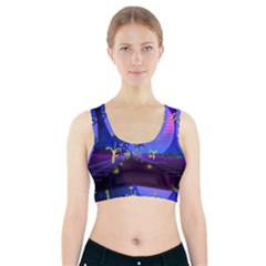 Blue Club Sports Bra With Pocket by Mariart