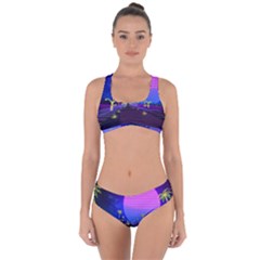 Blue Club Criss Cross Bikini Set by Mariart