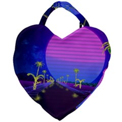 Blue Club Giant Heart Shaped Tote