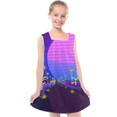 Blue Club Kids  Cross Back Dress