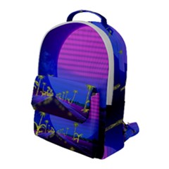 Blue Club Flap Pocket Backpack (large)