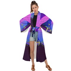 Blue Club Maxi Kimono