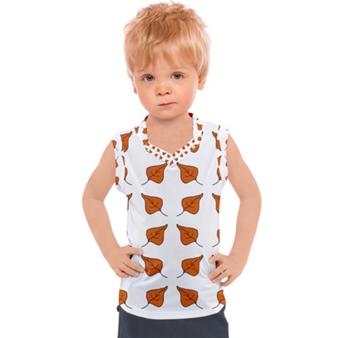 Fallen Leaves Autumn Kids  Sport Tank Top by HermanTelo