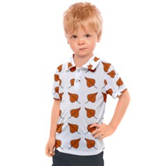 Fallen Leaves Autumn Kids  Polo Tee