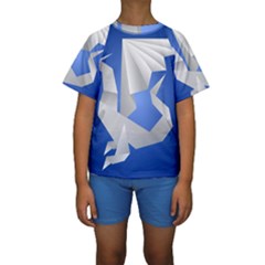 Origami Dragon Kids  Short Sleeve Swimwear