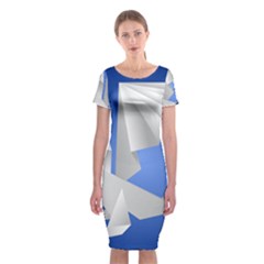 Origami Dragon Classic Short Sleeve Midi Dress