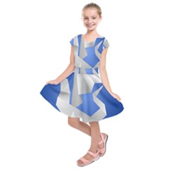 Origami Dragon Kids  Short Sleeve Dress